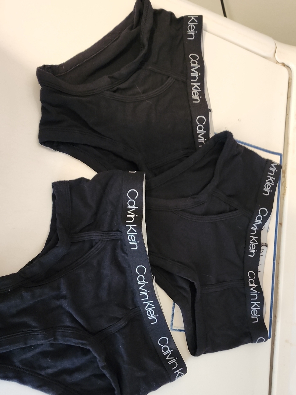Brand New Calvin Klein Black Kids Briefs Set with  Logo Waistband